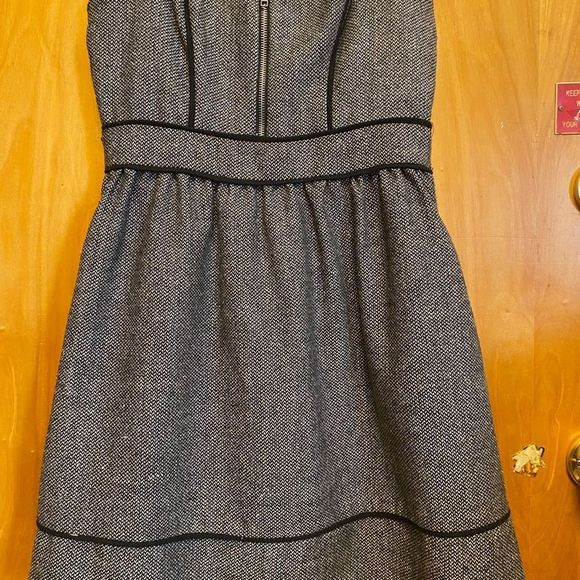 KIMCHI Blue Black and White Tweed Dress Size 4 - Picture 9 of 13